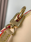 Alma PM Beige Leather Handbag Monogram Pattern, Refined VVN Calfskin |M27388