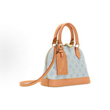 Alma PM Handbag Glacier Blue  Monogram-coated canvas with calfskin trim |M27526