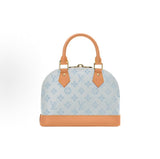 Alma PM Handbag Glacier Blue  Monogram-coated canvas with calfskin trim |M27526
