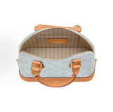 Alma PM Handbag Glacier Blue  Monogram-coated canvas with calfskin trim |M27526