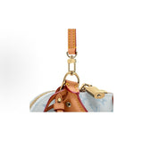 Alma PM Handbag Glacier Blue  Monogram-coated canvas with calfskin trim |M27526