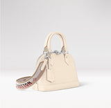 Alma BB Handbag in Quartz White Epi Leather| M58706