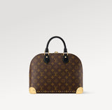 Alma Trunk PM Handbag, Black Monogram Canvas |M27216