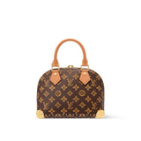 Alma Trunk BB Handbag, Black + Orange Monogram Canvas|M28105