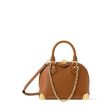 The Alma Trunk BB is crafted from soft brown calfskin|M29091