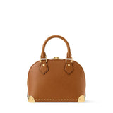 The Alma Trunk BB is crafted from soft brown calfskin|M29091