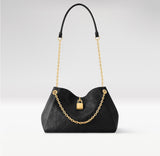 Anytime PM Handbag in Black Monogram Empreinte Embossed Leather |M14414