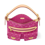 Baggy PM Handbag in Pink Monogram Jacquard Denim| M28266