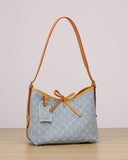 CarryAll PM Handbag, Blue Monogram Denim |M11462