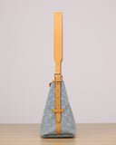 CarryAll PM Handbag, Blue Monogram Denim |M11462