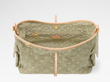 Carryall Cargo PM Handbag in Khaki Denim |M27623