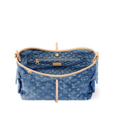 Carryall Cargo PM Handbag in Dark Blue Denim |M28287