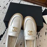 Women's Ivory Calfskin Moccasin/Loafer G46995-B22805-U5533