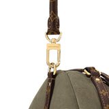 Express MM Handbag Khaki Suede Calfskin| M29230
