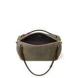 Express MM Handbag Khaki Suede Calfskin| M29230