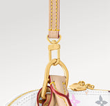 Limited-Edition White-Coated Canvas Collaboration Handbag |M13078