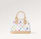 Limited-Edition White-Coated Canvas Collaboration Handbag |M13078