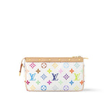 Pochette Accessoires Clutch Bag Monogram Multicolore White Canvas M13404