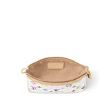 Pochette Accessoires Clutch Bag Monogram Multicolore White Canvas M13404