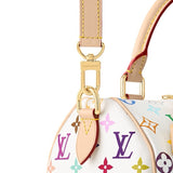 Speedy Bandoulière 25 Handbag in Monogram Multicolore White Canvas M13085