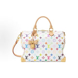 Speedy Soft 30 Handbag in Monogram Multicolore White Canvas |M27789