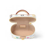 Vanity Chain Pouch Makeup Bag Monogram Multicolore White Canvas |M13662