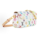 Monogram Multicolore Chain Bag in White Canvas |M27492