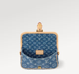 Nano Diane Classic Baguette Bag Miniature Edition Blue Jacquard Denim |M27700