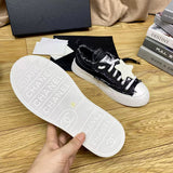 Women's Black Tweed, Distressed Edges, Chunky Sole, Star Accent, Low-Top Sneakers/Sneakers |G45051 Y56608 K7114