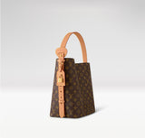 All In GM Monogram Canvas Brown Bucket Bag |M12926