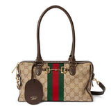 Borsetto Series Brown Medium Boston Bag |866732 FAFV9 9653