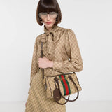 Borsetto Series Brown Medium Boston Bag |866732 FAFV9 9653