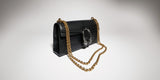 Black Grained Leather Dionysus Collection Medium Leather Shoulder Bag |874735 AAGA7 1000