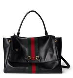 Large Black Premium Leather Paparazzo Handbag |875019 AAGIQ 1053