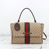 Medium Tote Bag, Beige GG Canvas|875018 FAFV9 9653