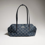 Medium Boston Bag in Dark Blue Washed GG Denim| 875228 FAF8V 4042