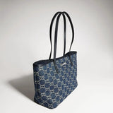 Large Blue Washed GG Denim Tote Bag 874745 FAF8V 4042