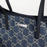 Large Blue Washed GG Denim Tote Bag 874745 FAF8V 4042
