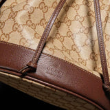 Dark Brown GG-Coated Canvas Small Bucket Bag |A002GW FAF79 8547