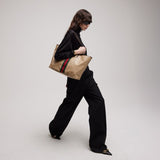 Dark Brown GG-Coated Canvas Large Tote Bag |874745 FAF79 8547
