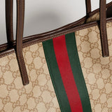 Dark Brown GG-Coated Canvas Large Tote Bag |874745 FAF79 8547