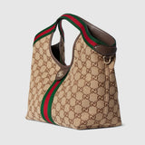 Dark Brown GG-Coated Canvas Small Tote Bag |860845 AAF8L 2547