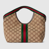 Dark Brown GG-Coated Canvas Small Tote Bag |860845 AAF8L 2547