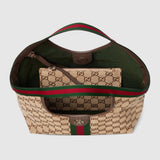Dark Brown GG-Coated Canvas Small Tote Bag |860845 AAF8L 2547