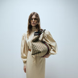 Large Dark Brown GG Canvas Tote Bag with Interwoven Double G Motif |853971 FAFFP 2547