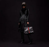 Large Black Ultra-Soft Premium Calfskin Tote Bag |875019 AAGIQ 1053