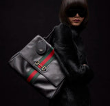Large Black Ultra-Soft Premium Calfskin Tote Bag |875019 AAGIQ 1053