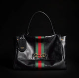 Large Black Ultra-Soft Premium Calfskin Tote Bag |875019 AAGIQ 1053