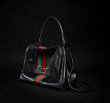 Large Black Ultra-Soft Premium Calfskin Tote Bag |875019 AAGIQ 1053
