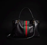 Large Black Ultra-Soft Premium Calfskin Tote Bag |875019 AAGIQ 1053